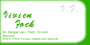 vivien fock business card